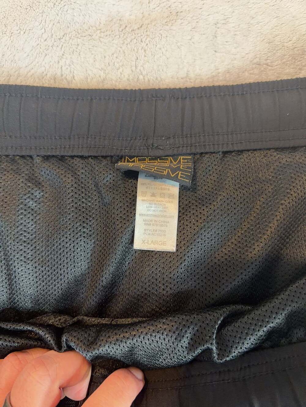 Andrew Christian Massive Swim Shorts Black/Neon Yellow Size XL - Picture 5 of 8